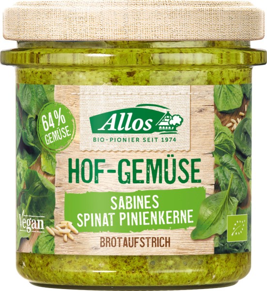 Hofgemüse Sabines Spinat-Pinienkerne glutenfrei, 135g