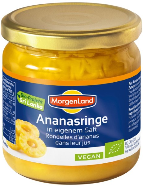 Ananasringe im eigenen Saft, 350g