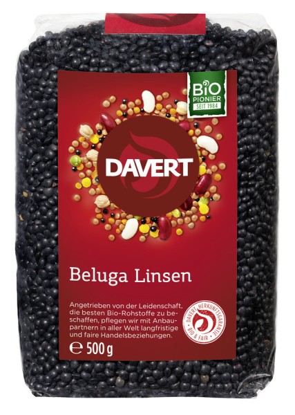 Beluga-Linsen schwarz, 500g