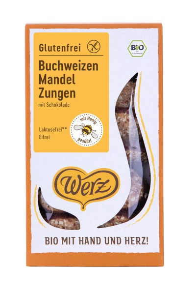 Buchweizen-Vollkorn-Mandel-Zungen glutenfrei, 150g