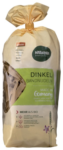 Dinkel-Bandnudeln hell DEMETER, 500g