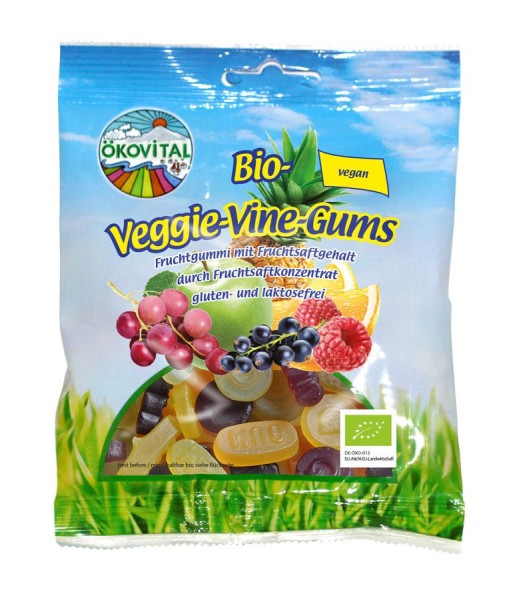 Veggie-Vine-Gums Weingummi glutenfrei vegan, 100g