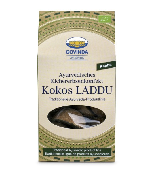 Laddu Kokos Ayurvedisches Kichererbsenkonfekt, 120g