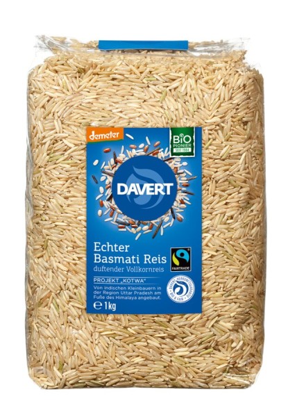 Basmati Vollkornreis DEMETER FairTrade, 1kg