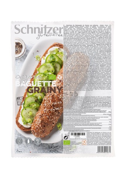 Baguette körnig glutenfrei 2St, 320g