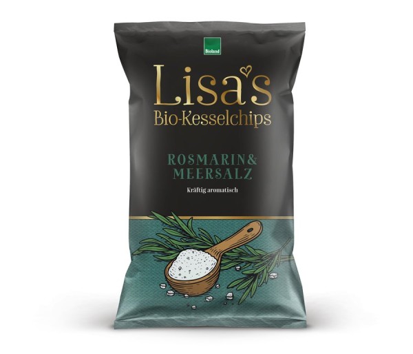 Lisaïs Kesselchips mit Rosmarin und Meersalz, 125g