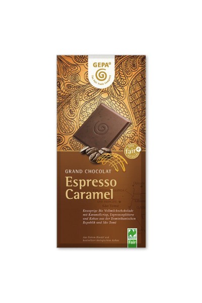 Grand Chocolat Espresso-Caramel FairTrade, 100g