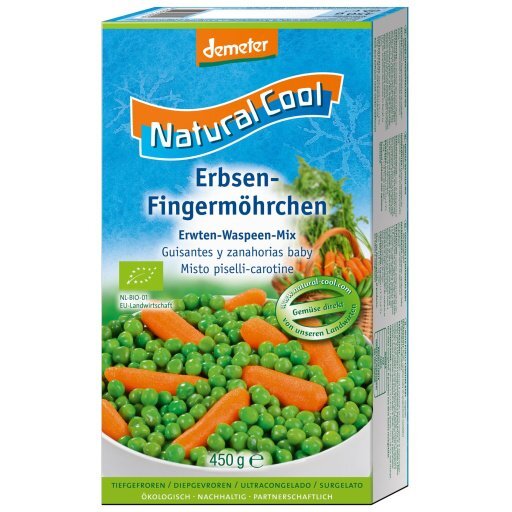TK-Erbsen-Fingermöhren DEMETER, 450g