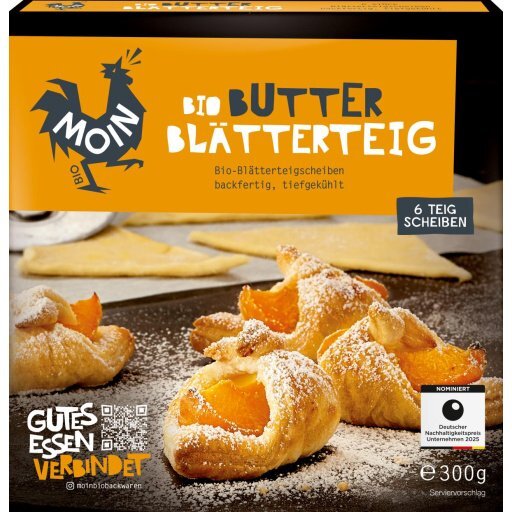 TK-Butterblätterteig backfertig BIOLAND, 6x50g