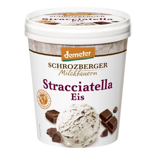 Familieneisbecher Stracciatella DEMETER, 500ml