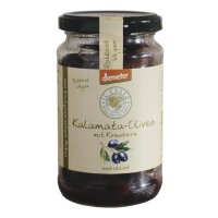 Oliven Kalamata entsteint mit Kräuter DEMETER, 170g