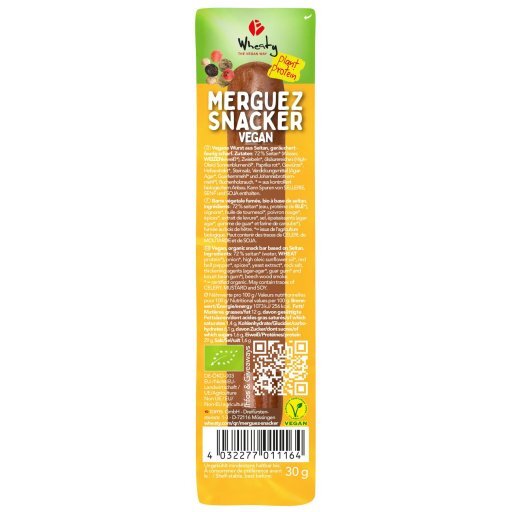 WHEATY Merguez Snacker vegan, 30g