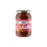 Apfel-Rhabarbermus gesüßt, 360g