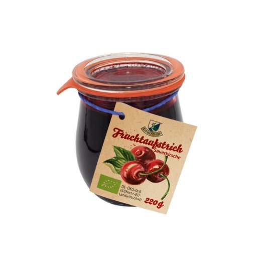 Fruchtaufstrich Sauerkirsche - Weckglas, 220g