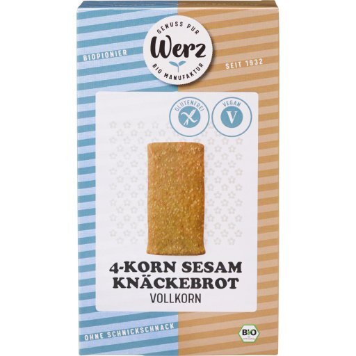 4-Korn Sesam Knäckebrot glutenfrei, 150g