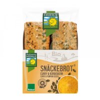 Snäckebrot Curry & Kürbiskern BIOLAND, 200g