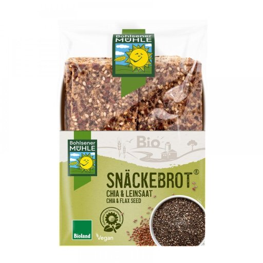 Snäckebrot Chia-Leinsaat BIOLAND, 200g