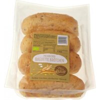 Mehrkorn-Baguettebrötchen 4St vegan, 300g