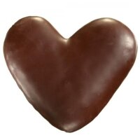 Lebkuchen-Herzen in Zartbitter - Grossgebinde, Stück