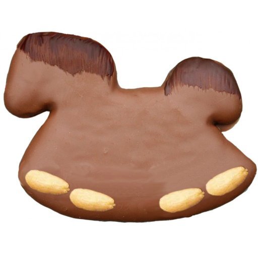 Lebkuchen-Pferde mit Mandeln in Schokolade - Grossgebinde, Stück