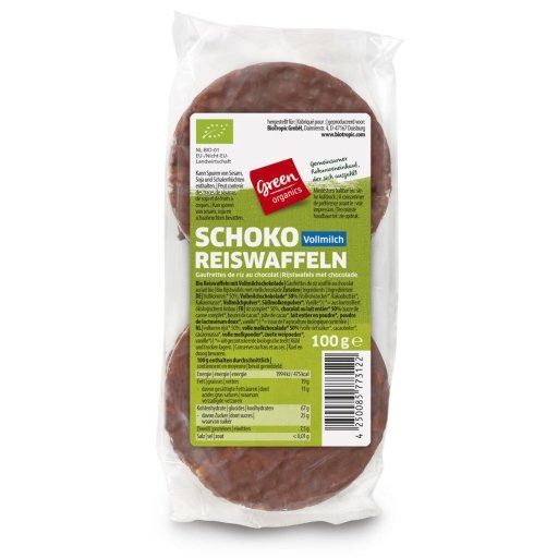 Schoko-Reiswaffeln Vollmilch, 100g