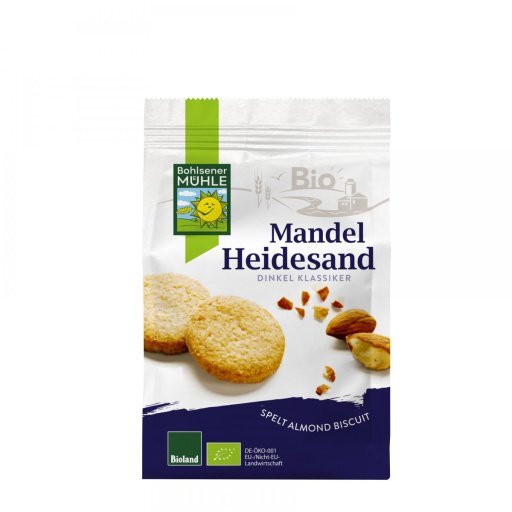 Mandel-Heidesand Dinkel-Buttergebäck BIOLAND, 125g