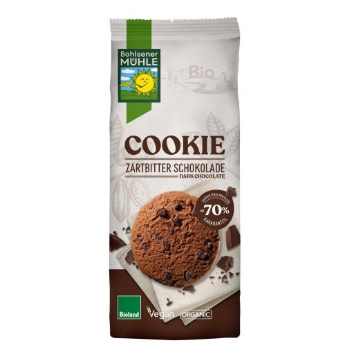 Cookies Zartbitterschokolade BIOLAND, 175g