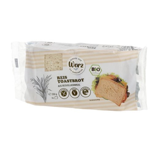 Reis Toastbrot geschnitten glutenfrei, 250g