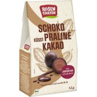 Schoko küsst Praline Kakao m. Zartbitterschokolade, 85g