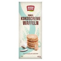 Dinkel Kokoscreme Waffeln, 65g