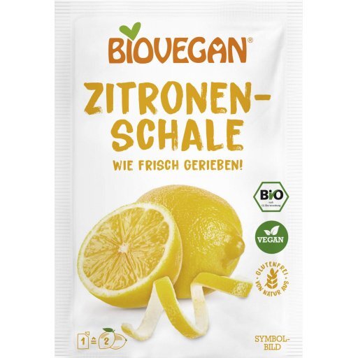 Zitronenschale gerieben glutenfrei, 9g