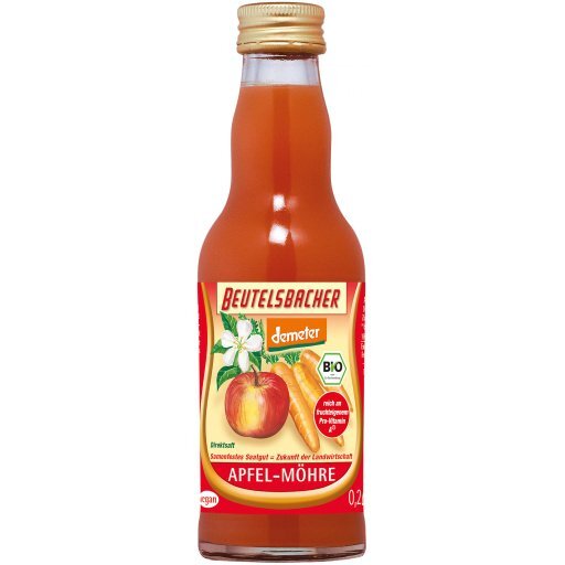 Apfel-Möhrensaft DEMETER, 0.2l