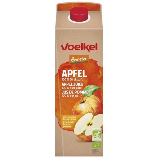 Apfelsaft naturtrüb aus dt. Anbau DEMETER - Elopak, 1.0l