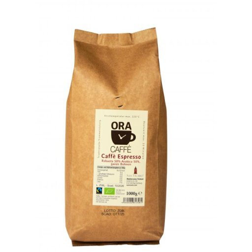 Ora Caffè Espresso ganze Bohne FT 50% Rob. - lose, 1kg