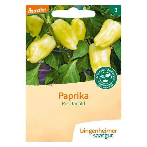 Paprika Puzstagold, Tüten