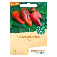 Snack-Paprika Fritz bioverita, Tüten