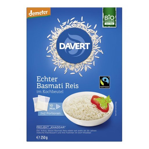 Basmati Reis weiß DEMETER FAIRTRADE - Kochbeutel, 250g