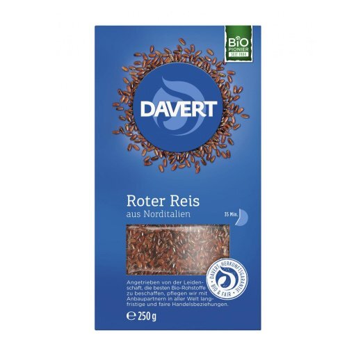 Roter Vollkorn-Reis aus dem Piemont, 250g