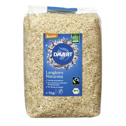 Langkorn Naturreis Vollkorn FairTrade DEMETER, 1kg