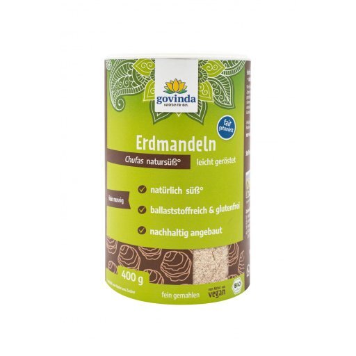 Erdmandeln geröstet & gemahlen, 400g
