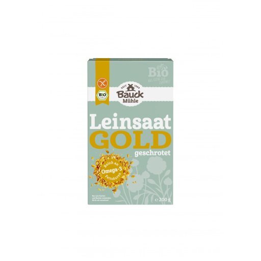 Leinsaat gold geschrotet glutenfrei, 200g