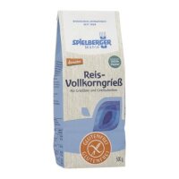Reis-Vollkorngrieß glutenfrei DEMETER, 500g