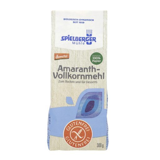 Amaranth Vollkornmehl glutenfrei DEMETER, 300g