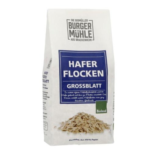 Haferflocken Großblatt BIOLAND, 500g