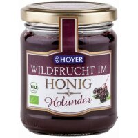 Wildfrucht Holunder im Honig, 250g