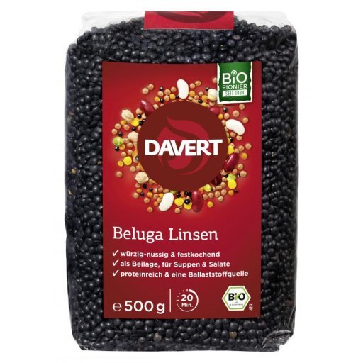 Beluga-Linsen schwarz, 500g