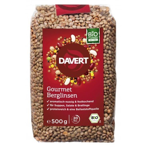 Braune Berglinsen, 500g
