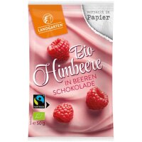 Himbeere in Beeren-Schokolade FairTrade, 50g