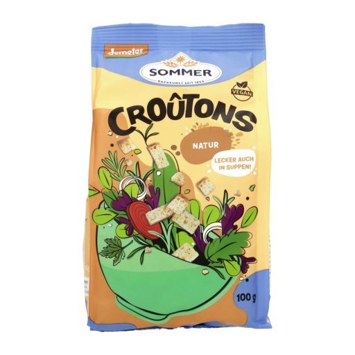 Croutons Natur geröstete Brotwürfel DEMETER, 100g