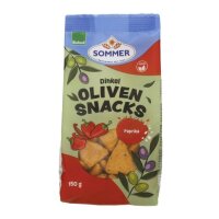 Dinkel-Oliven-Snacks Paprika, 150g